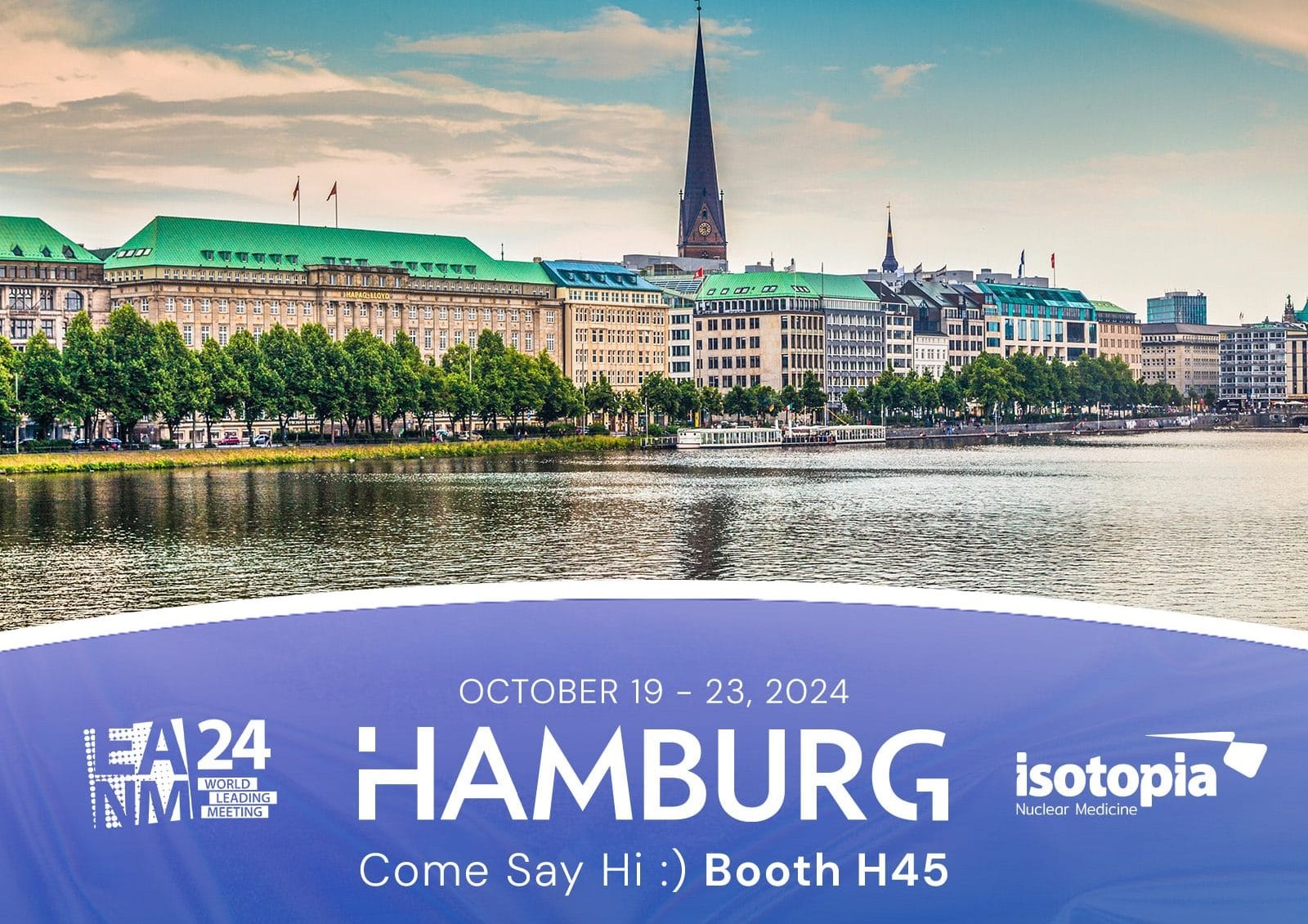 Isotopia is exhibiting at the EANM 2024 conference in Hamburg from October 19-23 at Booth H45. Let’s connect!